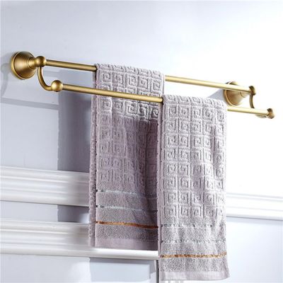 Bronze Bathroom Accessories Hardware Set Antique Hair Dryer Rack Coat Towel Shelf Rail Bar Shower Soap Dish Holder Toilet Brush,Double Towel Bar