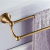 Bronze Bathroom Accessories Hardware Set Antique Hair Dryer Rack Coat Towel Shelf Rail Bar Shower Soap Dish Holder Toilet Brush,Double Towel Bar view 4