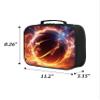 AnySmic Basketball Lunch Box for Boys Girls, Double Insulated Lunch Bag for Kids at Primary Elementary School, 600D Polyester, Leak Resistant, Zipper Closure, Lightweight, Fits Most Bento Boxes view 3