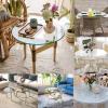 SAGIDAR Round Glass Table Top Marble Round Tempered Glass Dining Coffee Dinner, Round Table Glass 14IN 15IN 16IN, Round Kitchen Dining Table Top Furniture Home Furniture view 3