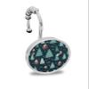 Christmas Shower Curtain Hooks, Xmas Tree Santa Claus Navy Blue 12PCS Shower Curtain Hooks Rings for Bathroom Stainless Steel Rust Resistant Shower Curtain Hangers view 1