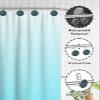 Christmas Shower Curtain Hooks, Xmas Tree Santa Claus Navy Blue 12PCS Shower Curtain Hooks Rings for Bathroom Stainless Steel Rust Resistant Shower Curtain Hangers view 4
