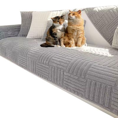 ZZDZW Funny Couch Cover Magic Sofa Cover Garden Cotton Protective Couch Cover Plaid Cream-Coloured Large Plaid Square Pet Mat Bed Couch Cover (Color : #24, Size : 70X180CM(1pc))
