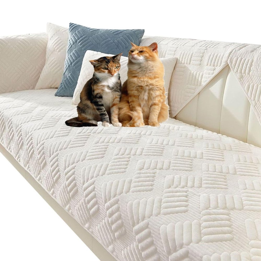 ZZDZW Funny Couch Cover Magic Sofa Cover Garden Cotton Protective Couch Cover Plaid Cream-Coloured Large Plaid Square Pet Mat Bed Couch Cover (Color : #16, Size : 110X160CM(1pc))