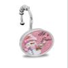 Christmas Shower Curtain Hooks, Snowman Snowflake Pink Winter Xmas 12PCS Shower Curtain Hooks Rings for Bathroom Stainless Steel Rust Resistant Shower Curtain Hangers view 1