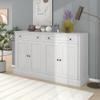 USIIN Multifunctional Kitchen Sideboard Storage Buffet Cabinet - A Versatile Storage Solution (Antique White) view 1
