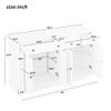 USIIN Multifunctional Kitchen Sideboard Storage Buffet Cabinet - A Versatile Storage Solution (Antique White) view 2