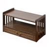 HM&DX Altar Meditation Table with Drawer Storage, Bamboo Spiritual Altar Table,Relax Buddhist Table Tea Table for Prayers Divination Worship Personal Spiritual Space (2-Layer 69CM(27.1"), Walnut) view 3