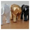 BytheM Sculpture Tabletop Feng Shui Decor Desktop Elephant Statue Animal Sculpture Nordic Minimalist Living Room Craft Resin Ornament Display Indoor Statue of Wealth Statues view 2