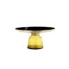MAKLAINE Modern Glass Coffee Table in Gold and Yellow Finish view 2