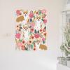 Farmhouse floral Cute corgi and flowers Tapestry Wall Hanging Daily Bedroom Living Room Dorm Home Decor Holiday Wall Art Funny Cute Anime Cartoon Tapestry for Men/Women boys girl 29x37 inch view 3