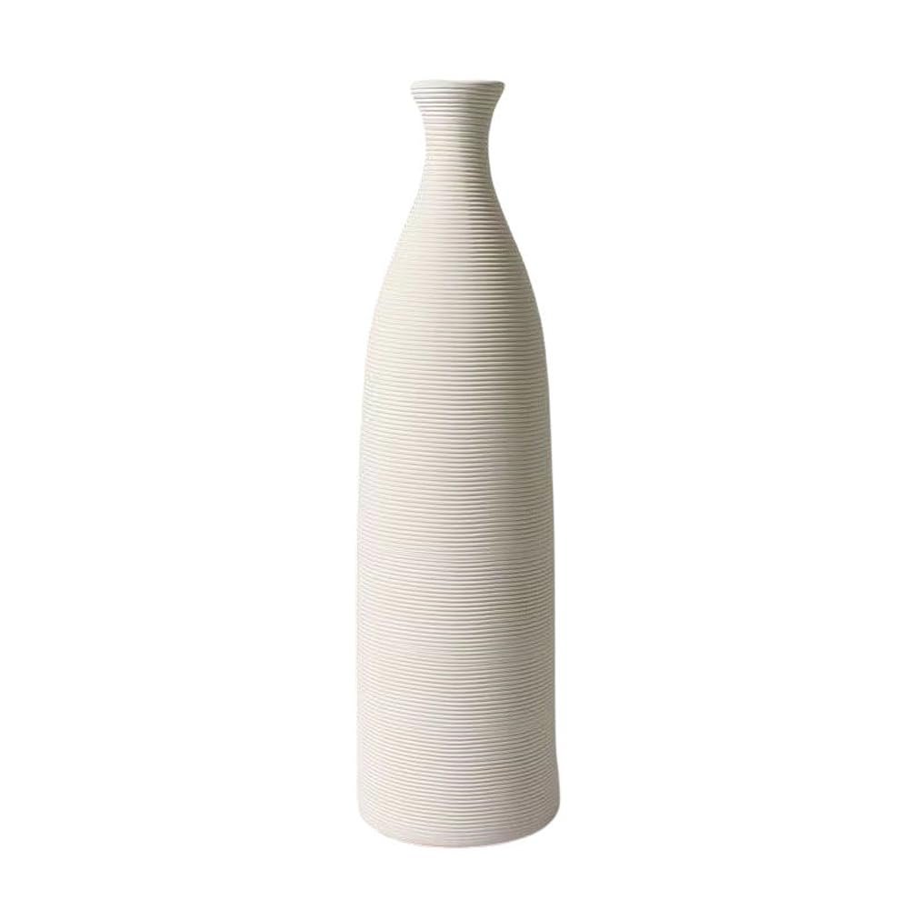 AISEER Scandinavian Style Ceramic Vase Frosted Simple Home TV Cabinet Creative Decoration Modern White Ceramic Vase, Small Narrow Neck Vases, Ceramic Flower Vases Decorative, Fireplace, Table Decor Va