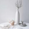 AISEER Scandinavian Style Ceramic Vase Frosted Simple Home TV Cabinet Creative Decoration Modern White Ceramic Vase, Small Narrow Neck Vases, Ceramic Flower Vases Decorative, Fireplace, Table Decor Va view 2