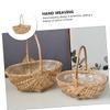 jojofuny Decorative Wicker Flower Basket for Flower Arrangements Handwoven Portable Storage Basket for Weddings Home Decor and Floral Displays Rustic Design view 4