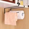 Tbest Paper Towel Holder,Kitchen Cabinet Steel Roll Paper Holder Paper Towel Rack Hanger Storage Organizer Black view 4