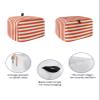Toaster Cover 2 Slice, Orange and White Stripes Bread Maker Cover Toaster Dust Cover with Pockets, Dust-Proof Cover for Kitchen Small Appliance 12x7.5x8in view 2