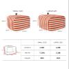 Toaster Cover 2 Slice, Orange and White Stripes Bread Maker Cover Toaster Dust Cover with Pockets, Dust-Proof Cover for Kitchen Small Appliance 12x7.5x8in view 3