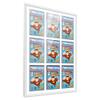 Comic Book Frame Wall Display with Mat for 9 CGC, CBCS OR PGX Graded Comics - White Comic Frame for 8.125x13 Comics view 1