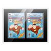 Comic Book Frame Wall Display with Mat for 2 CGC, CBCS OR PGX Graded Comics - White Comic Frame for 8.125x13 Comics view 2