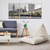 Cleveland Ohio Cityscape Posters Canvas Wall Art 3 Piece Black and White Wall Art for Living Room Skyscrapers and City Skyline Wall Pictures for Bedroom Home Decoration Ready to Hang 16X24X3 INCH view 3