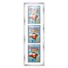 Poster Palooza Comic Book Frame Wall Display with Mat for 3 CGC, CBCS OR PGX Graded Comics - Silver Comic Frame for 8.125x13 Comics view 2