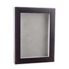 11x17 Brown Walnut Shadowbox Frame - Shadow Box Frame Interior Size 11x17 by 7/8" Deep - Light Grey Acid-Free Suede Backing - Includes Shatter Resistant Acrylic, Backing, Hardware - Usable Depth: 5/8" view 1