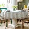 SAAKO American Light Luxury Large Size Round Table Cloth 2 Meters Diameter Cotton and Linen Table Fabric high-end Sense Household Round Table Cloth view 4