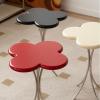 HEXEH Side Table Small Accent Table Side Tables, Small Patio Table End Table with MDF Tabletop and Metal Frame, Small Coffee Table for Living Room Porch Yard Balcony Coffee Table (Color : Black) view 2
