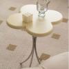 HEXEH Side Table Small Accent Table Side Tables, Small Patio Table End Table with MDF Tabletop and Metal Frame, Small Coffee Table for Living Room Porch Yard Balcony Coffee Table (Color : Black) view 4