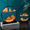 SAAKO Circular Quicksand Painting 3D Stereoscopic Dynamic Hourglass Home Decoration Gift Items Living Room Desktop Ornaments view 2