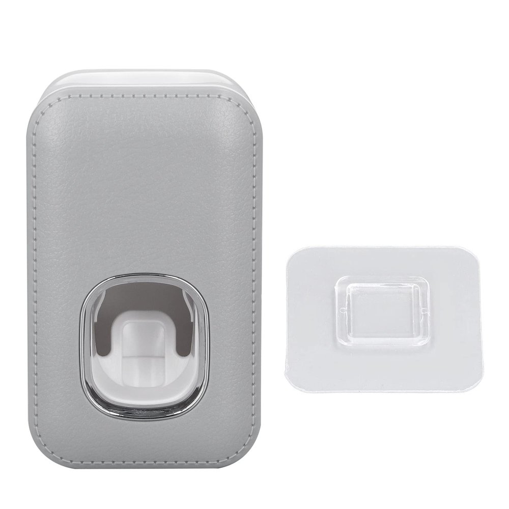 KJAOYU Toothpaste Dispenser,Automatic Toothpaste Dispenser - Full Automatic, Wall Mounted, Hands Free, Easy Operation, Toothpaste Squeezer for Bathroom Hotel - Black (Grey)