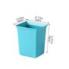 MOOWI Kitchens Trash Can Desktop Trash Can Coverless Mini Plastic Garbage Cans Square Paper Basket for Hotel Counterop Bedroom Office Home Office - Holds Waste (Color : 1) view 2