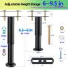 FafdBinm 4PC Bed Frame Support Legs Stabilizer Replacement Universal Slat Reinforcement 6-9.5 inch Black view 2