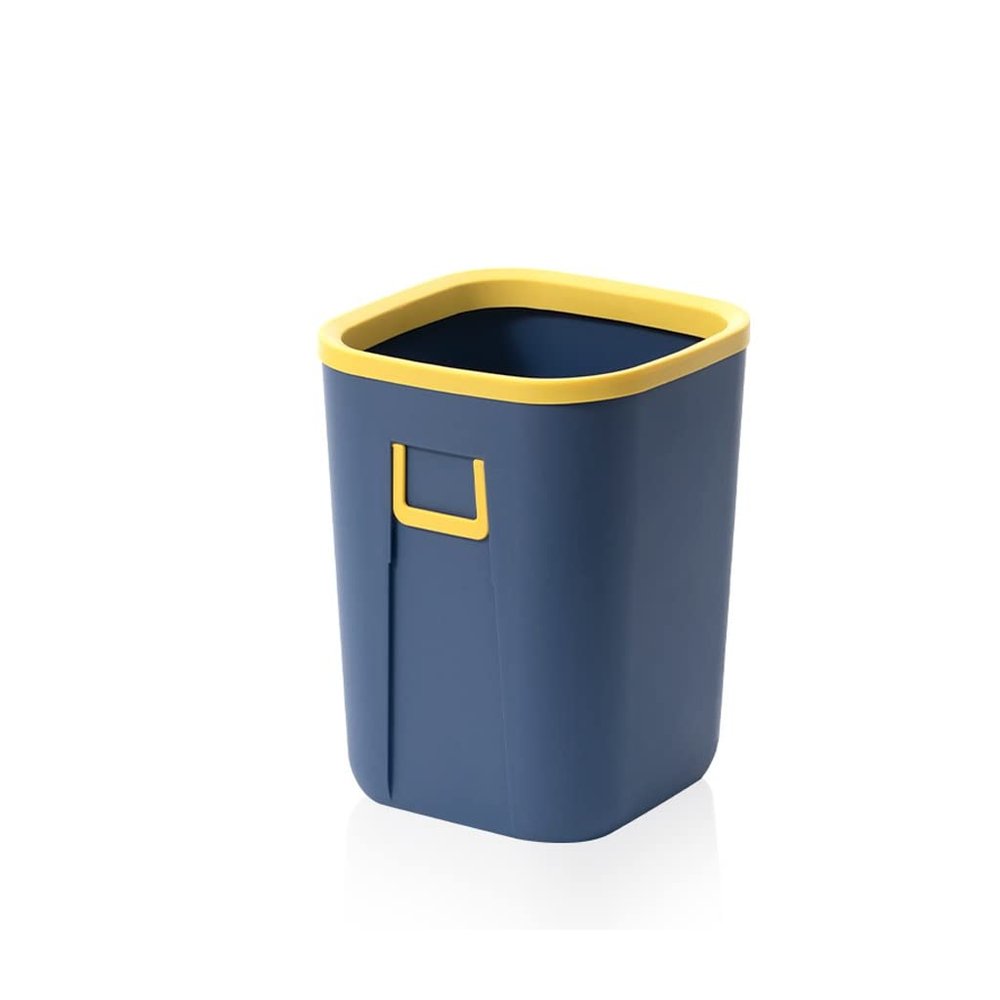 Kitchens Trash Can Trash Can Household Kitchen Bathroom Office Large-capacity Coverless Garbage Cans Nordic Style Simple Creative Square Paper Basket Home Office - Holds Waste ( Color : 1 , Size : 10L
