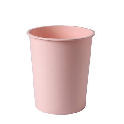 MOOWI Kitchens Trash Can Plastic Trash Can Nordic Style Bathroom Coverless Garabage Cans Household Kitchen Paper Basket Office Sorting Trash Cans Home Office - Holds Waste (Color : Brass)