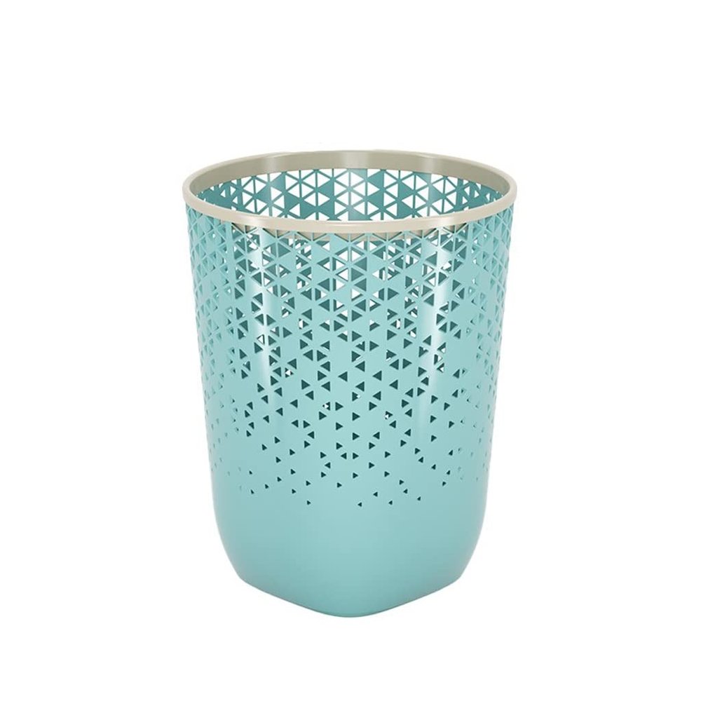 MOOWI Kitchens Trash Can Trash Can Simple Waste Paper Basket Bin Household Garbage Recycling Container Without Cover for Kitchen Living Room Bathroom Bedroom Home Office - Holds Waste (Color : Brass)