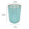 MOOWI Kitchens Trash Can Trash Can Simple Waste Paper Basket Bin Household Garbage Recycling Container Without Cover for Kitchen Living Room Bathroom Bedroom Home Office - Holds Waste (Color : Brass) view 2
