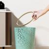 MOOWI Kitchens Trash Can Trash Can Simple Waste Paper Basket Bin Household Garbage Recycling Container Without Cover for Kitchen Living Room Bathroom Bedroom Home Office - Holds Waste (Color : Brass) view 3