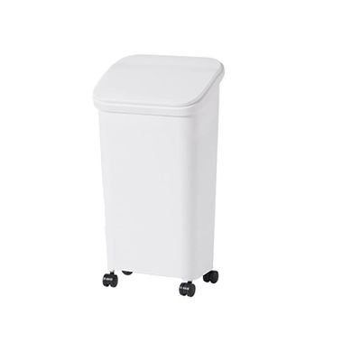 MOOWI Kitchens Trash Can Household Press-Type Large Sorting Trash Can with Wheel Garbage Paper Basket with Lid Toilet Kitchen Bathroom Trash Cans Home Office - Holds Waste (Color : 1)