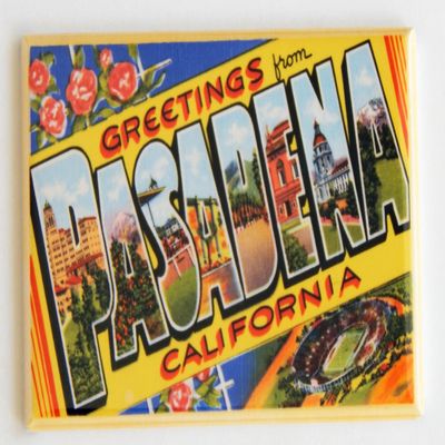 Greetings from Pasadena California Fridge Magnet (2.5 x 3.5 inches)