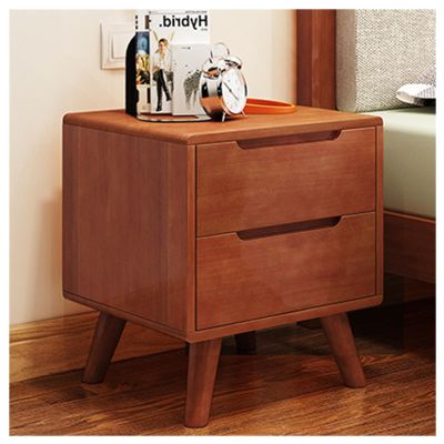 Mid Century Modern Wood Nightstand Side Table Bedroom Storage Drawer Bedside End Table, Farmhouse End Table for Living Room, Bedroom and Small Spaces, Accent Bedside Tables with Solid Wood Legs,D