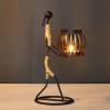 TANIQIACA Unique Little Girl Candle Holder, Artistic Wrought Iron Candelabrum for Charming Home Decor(H) view 1