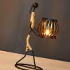 TANIQIACA Unique Little Girl Candle Holder, Artistic Wrought Iron Candelabrum for Charming Home Decor(H) view 3