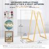 Large Plate Holder Display Stand - 10 inch Tall Plate Stands for Display - Metal Picture Frame Stand - Big Tabletop Easel Stand for Decorative Plates | Platter | Book | Plaque | Tile - 2 Pack - Gold view 2