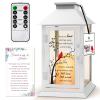 HN HAIINAA Memorial Lantern Bereavement Gifts in Memory of Loved One - Remembrance Sympathy Gifts for Loss of Mother or Father with LED Candle and Remote view 1