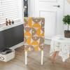 Dining Chair Covers 4 6 Pack Super Fit Stretch Short Dining Room Chair Covers, Washable Spandex Kitchen Parsons Chair Slipcovers Banquet Chair Seat Protector Slipcover (Printed-16, 6) view 3