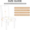 Stretch Short Dining Chair Covers 4 6 Pack Lattice Chair Covers, Stretch Spandex Jacquard Parsons Dining Room Chair Seat Protector Slipcovers for Home Dining Room Hotel Ceremony (Color-Grey, 4) view 4