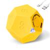 Yellow Pomodoro Timer - 11 Preset Productivity Cube, Ring/Vibrate Mode, Rechargeable, Perfect for Cooking, Learning, Exercise and Beauty view 1