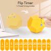 Yellow Pomodoro Timer - 11 Preset Productivity Cube, Ring/Vibrate Mode, Rechargeable, Perfect for Cooking, Learning, Exercise and Beauty view 2