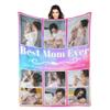 Esthqetic Custom Blanket With Picture Custom Photo Blanket Personalized Valentines Day Blanket with Pictures Customized Mothers day Photo Throw Blanket Custom Birthday Gifts for Kids Wife Women view 1